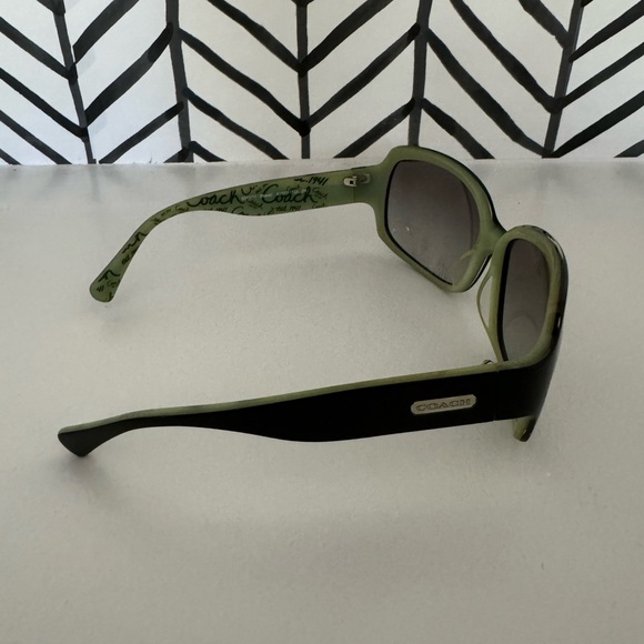 【Coach】 Womens Sunglasses Ginger Green Black with Case - Picture 4 of 10